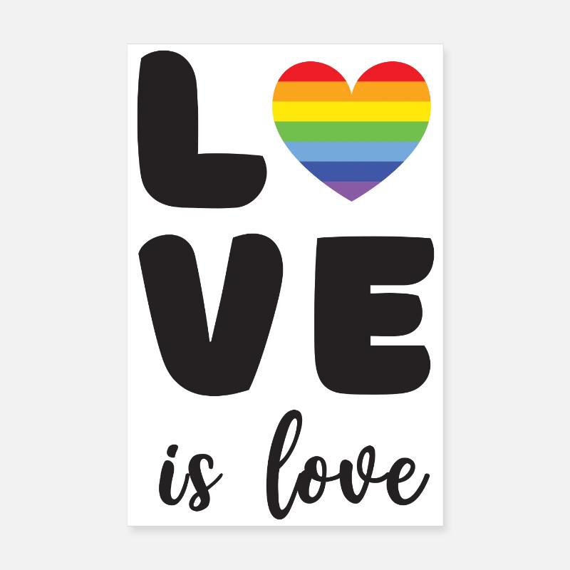 Pride Month - Liebe ist Liebe Poster 20x30 cm