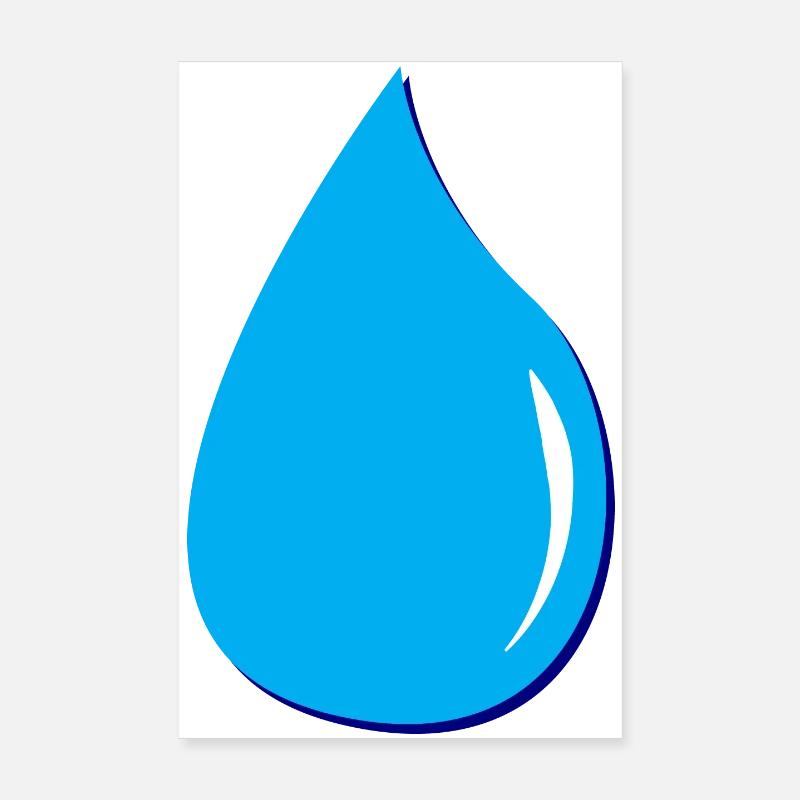 waterdrop water droplets Poster 8" x 12" (20x30 cm)