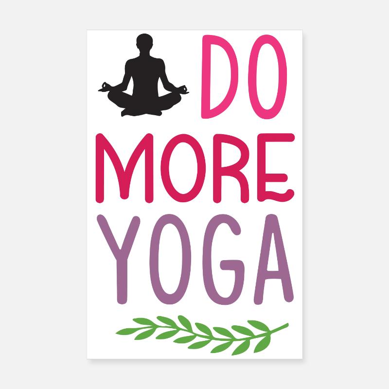 Faites plus de yoga Poster 20 x 30 cm