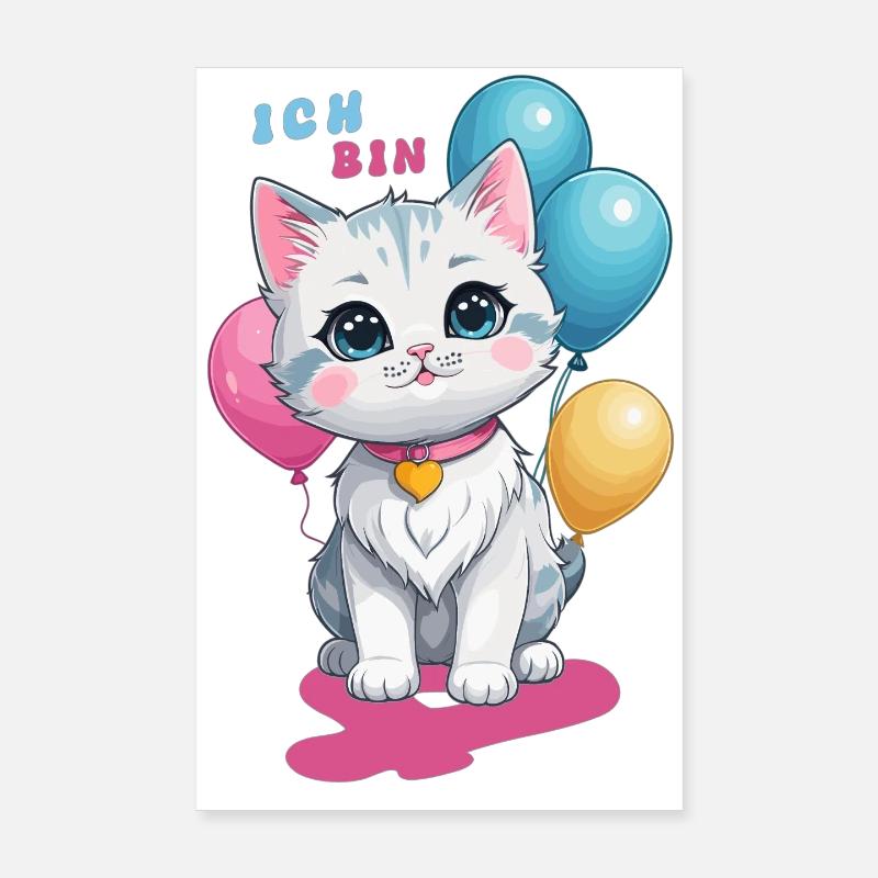 J’ai quatre ans ! Poster 20 x 30 cm