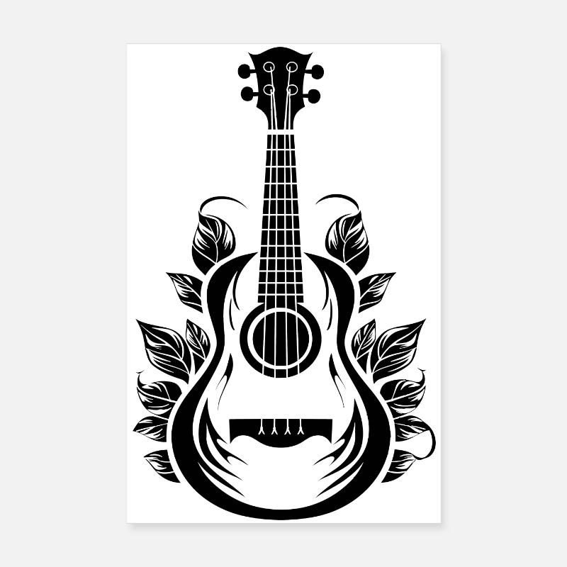 Funny Ukulele Poster 8" x 12" (20x30 cm)