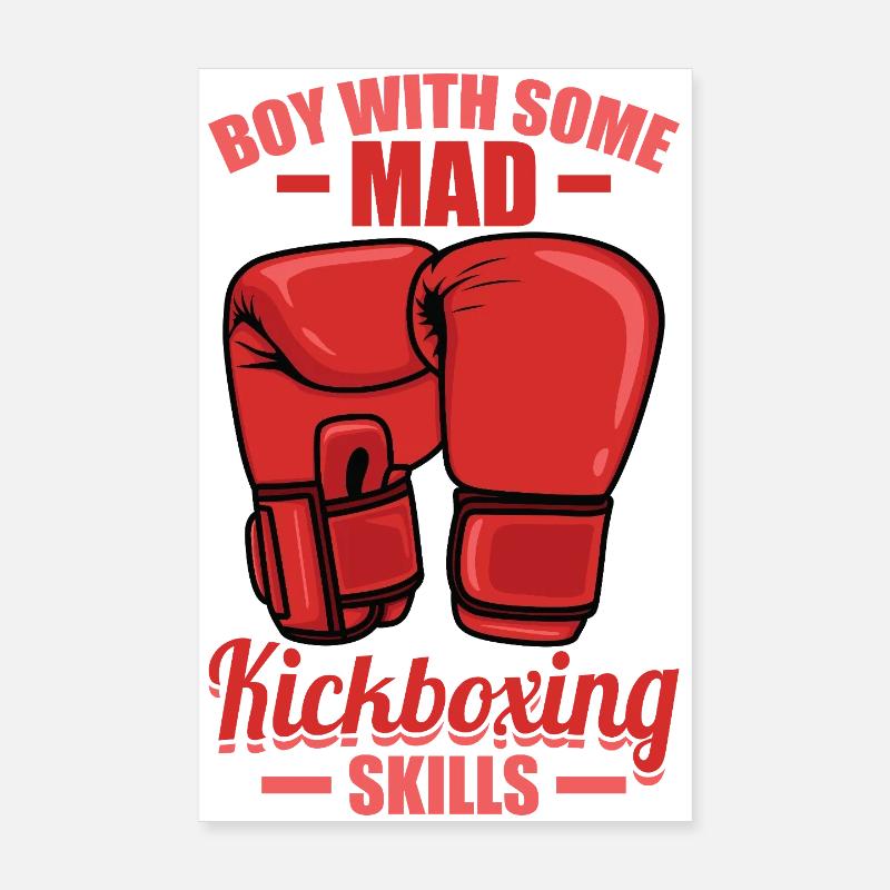Kickboxer Boy Poster 8" x 12" (20x30 cm)