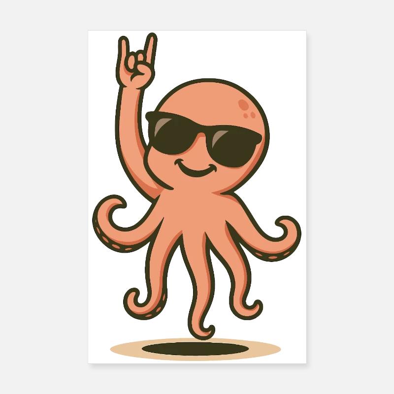 OctoRock Baby Poster 20x30 cm