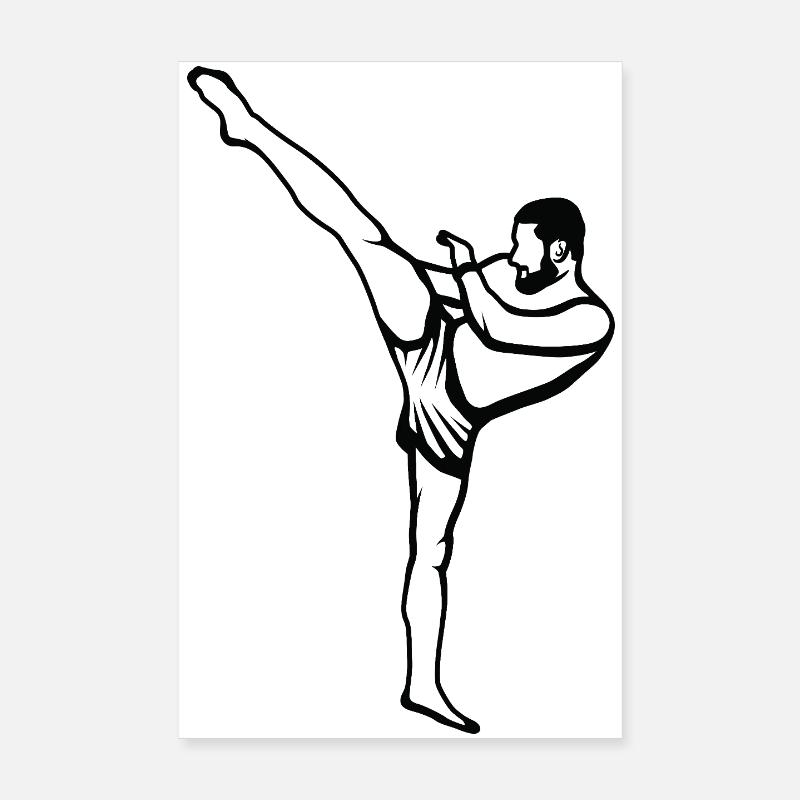 Kickboxeur Poster 20 x 30 cm