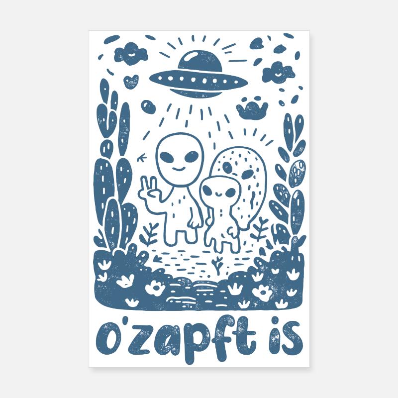 Aliens - O'zapft is - Marquee, beer and fun Poster 8" x 12" (20x30 cm)