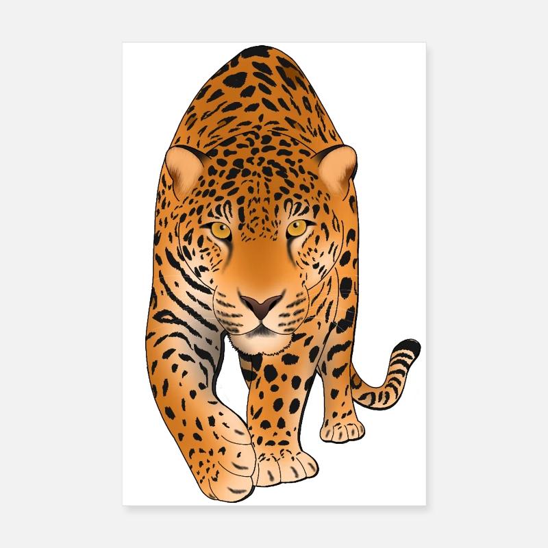 Leopard Big Cat  Poster 8" x 12" (20x30 cm)