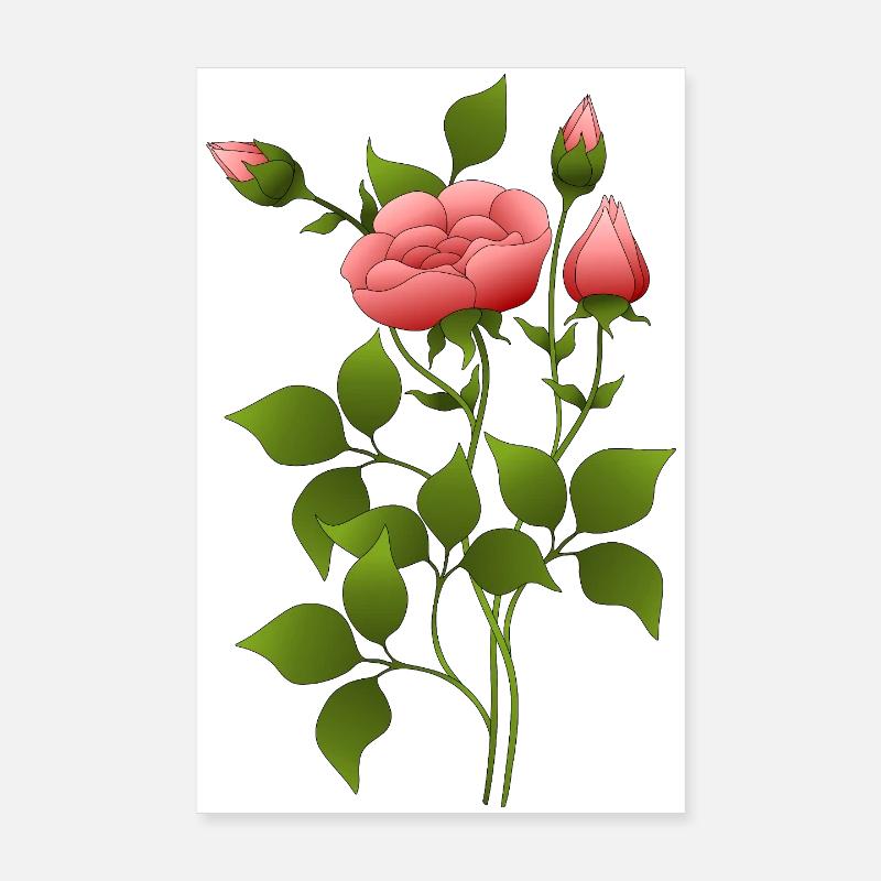 Blumen Poster 20x30 cm