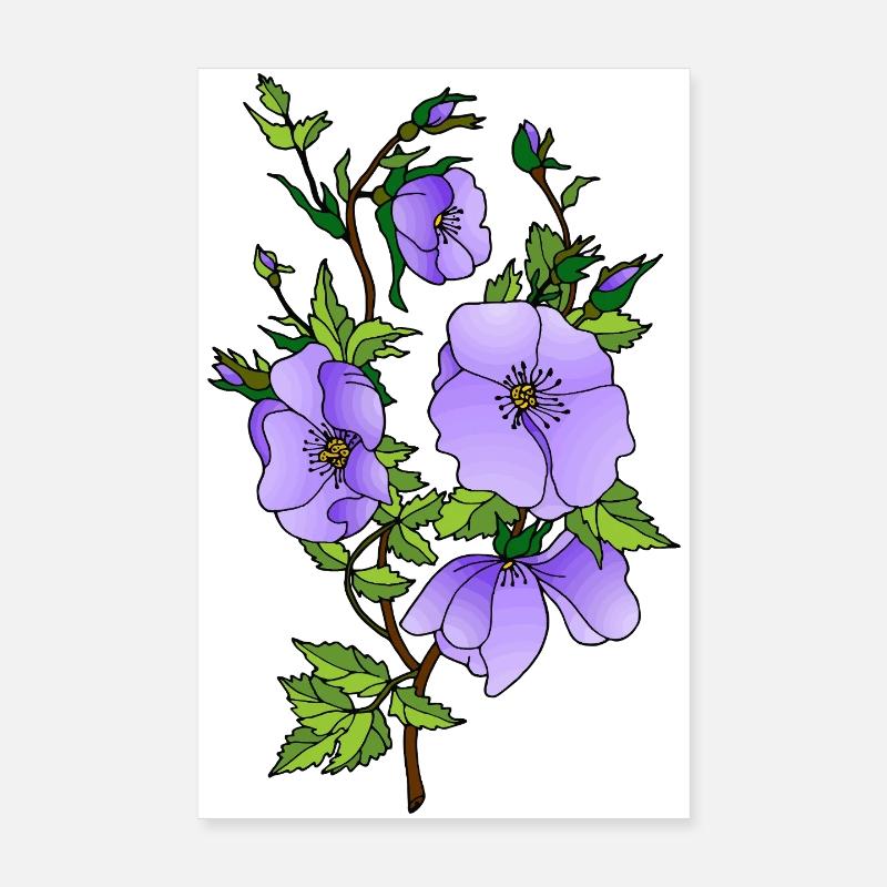 Blumen Poster 20x30 cm