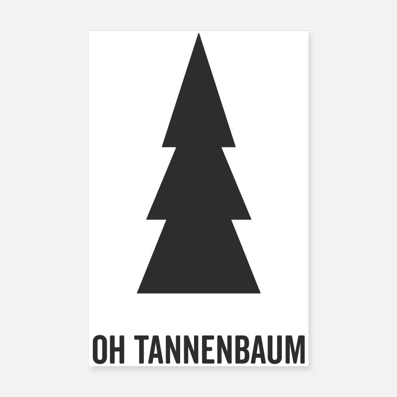 Tannenbaum Silhouette Oh Tannenbaum Poster 20x30 cm