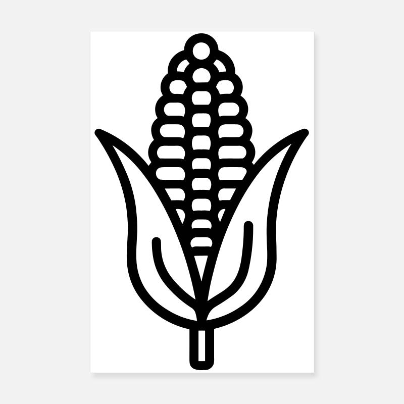 corn on the cob Poster 8" x 12" (20x30 cm)