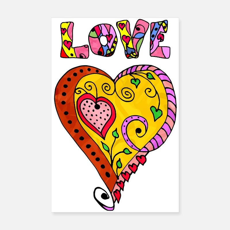 Herz Poster 20x30 cm