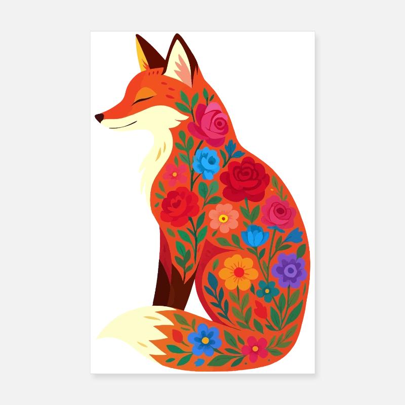 Fox Poster 8" x 12" (20x30 cm)