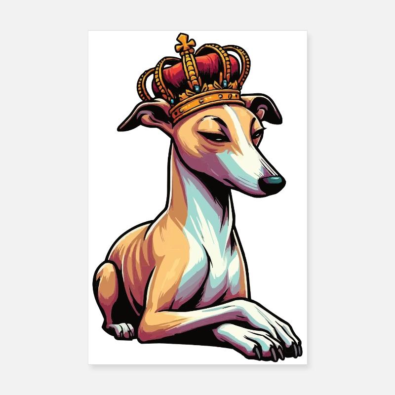 Whippet Windhund Whippets Windhundbesitzer Poster 20x30 cm