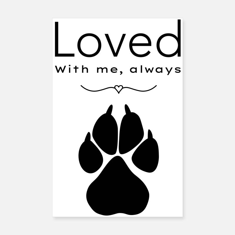 Dog – loved Poster 8" x 12" (20x30 cm)
