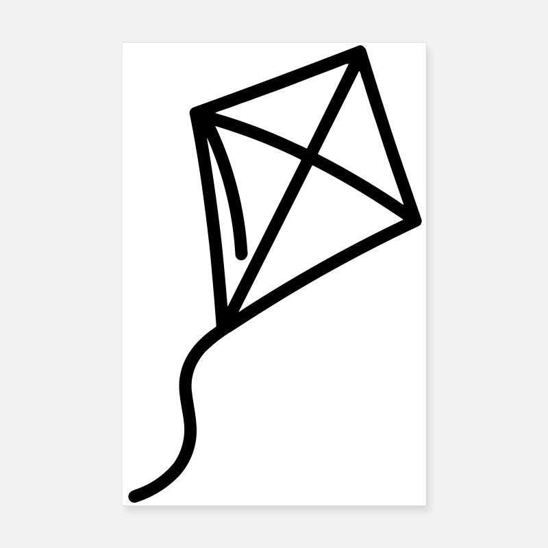 Kite Poster 8" x 12" (20x30 cm)