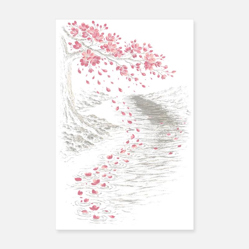 Cherry Blossom Sakura Cherry Blossom Poster 8" x 12" (20x30 cm)