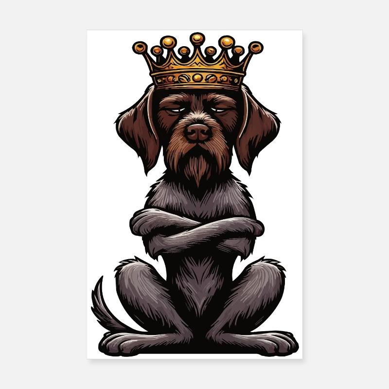 Deutsch Drahthaar Deutsch-Drahthaar Besitzer Poster 20x30 cm