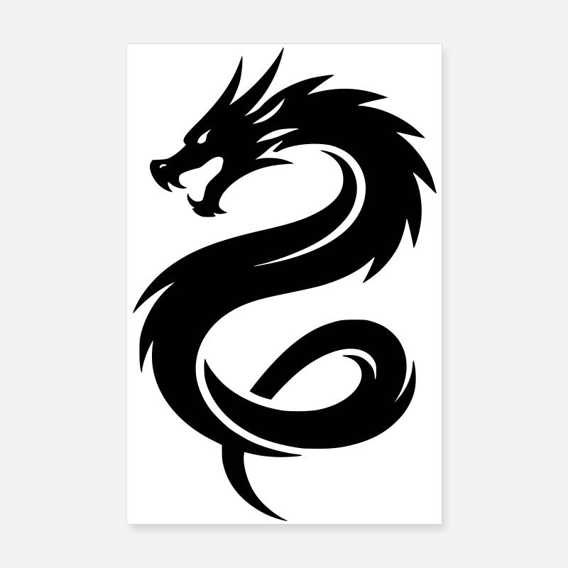 Asiatischer Drache Poster 20x30 cm