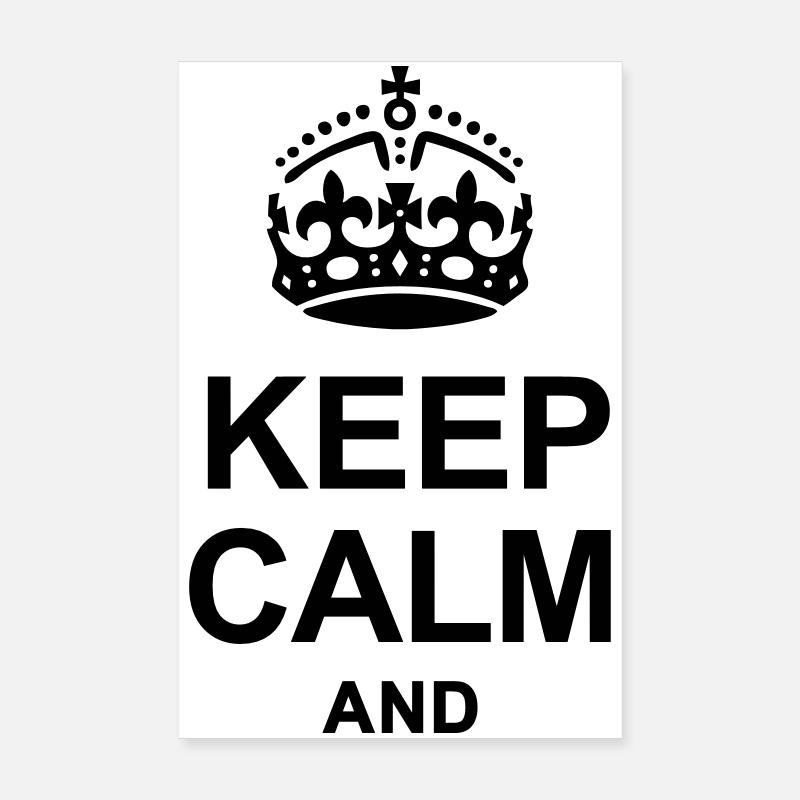 Keep Calm and write your text Poster 8" x 12" (20x30 cm)