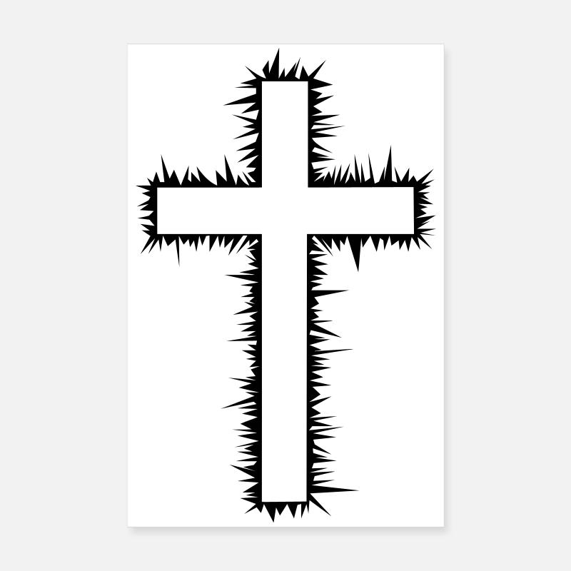 Cross (V) Poster 8" x 12" (20x30 cm)