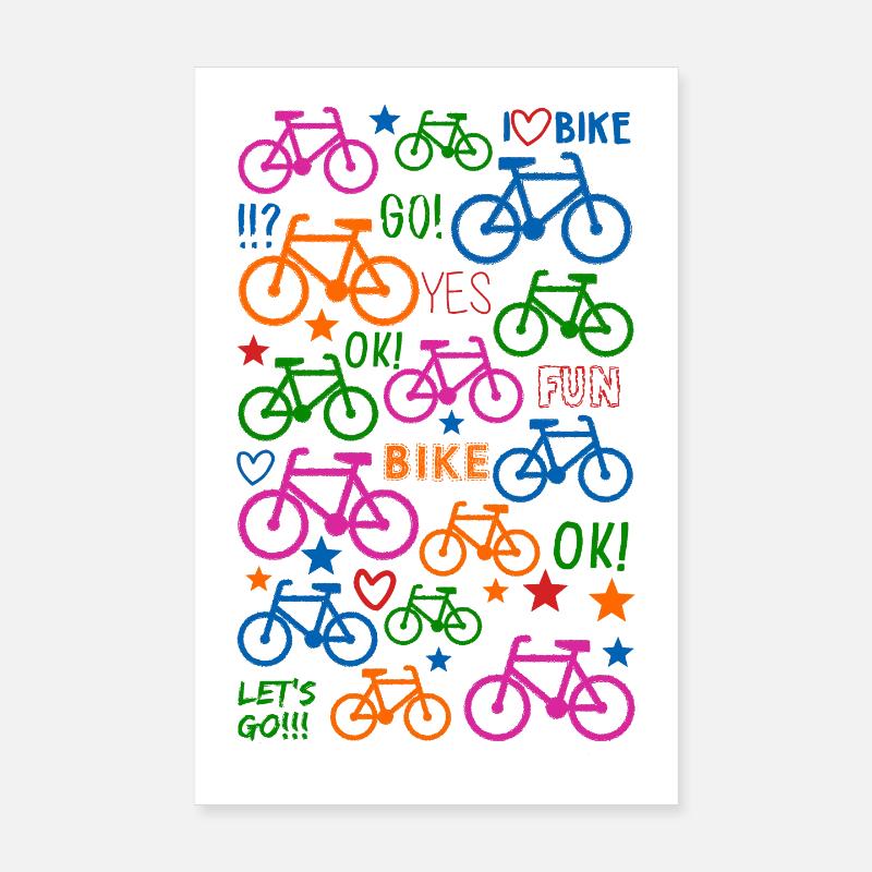 Vélo Poster 20 x 30 cm