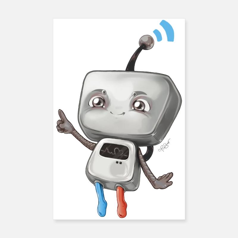 Petit robot Poster 20 x 30 cm