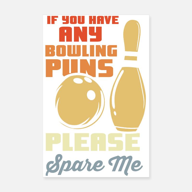 Bowler joke Poster 8" x 12" (20x30 cm)