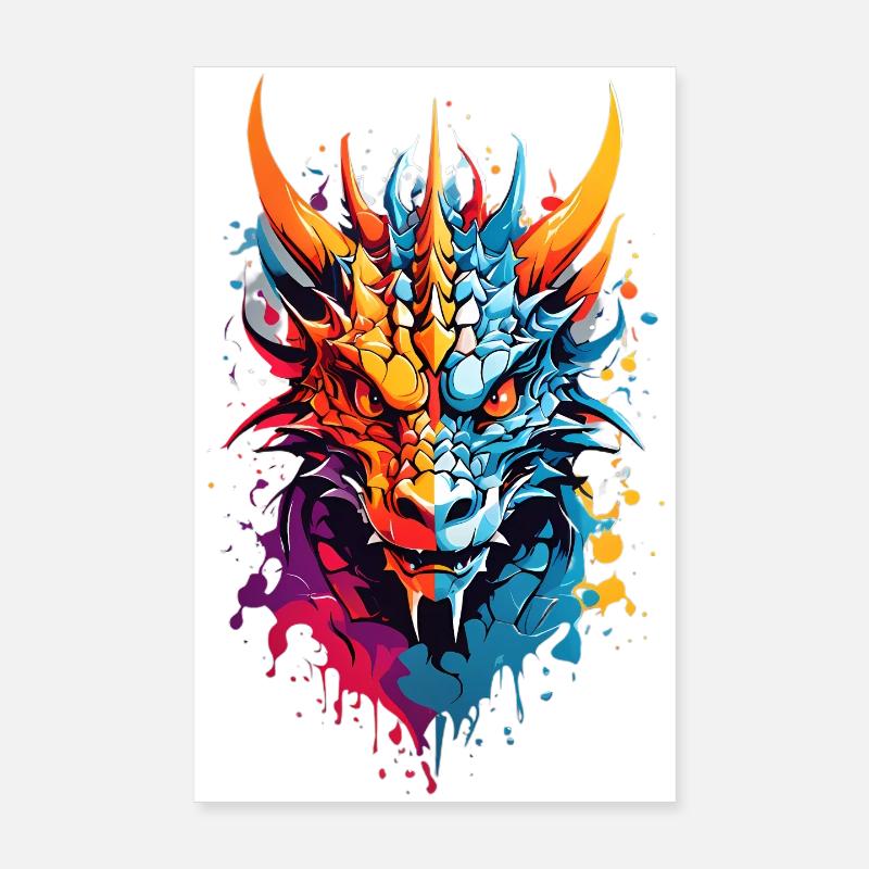 Cool Dragon Poster 20 x 30 cm