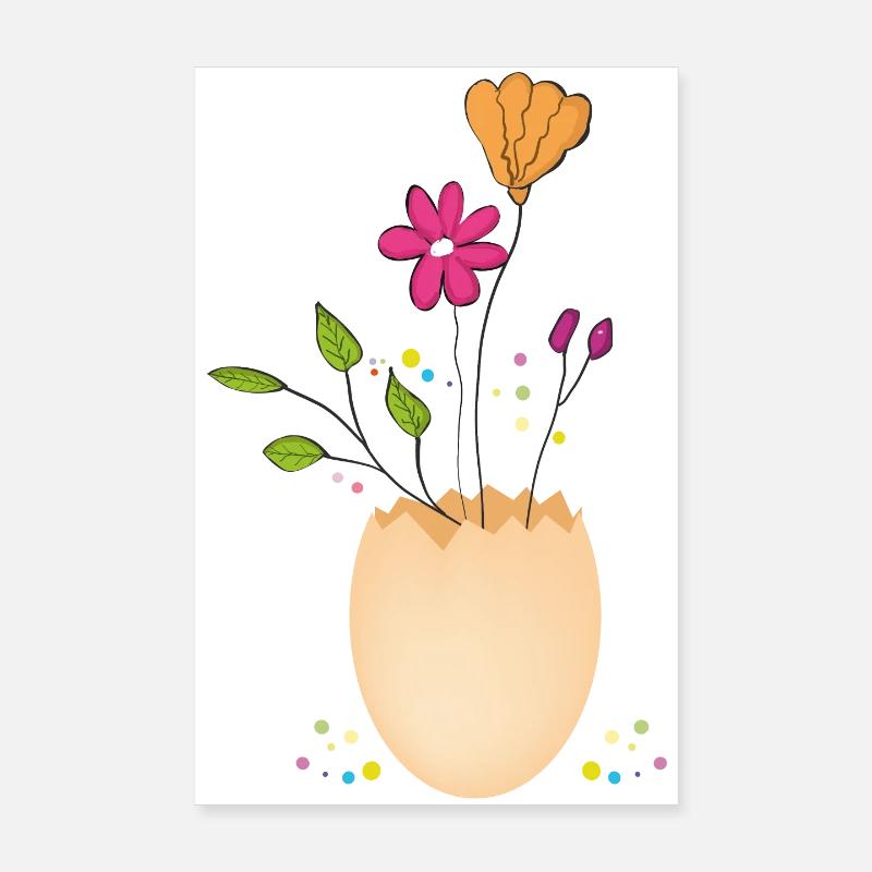 Frohe Ostern Poster 20x30 cm