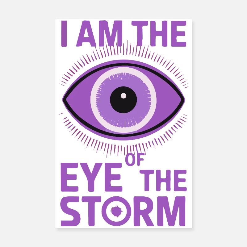 Œil du cyclone Design mystique Poster 20 x 30 cm