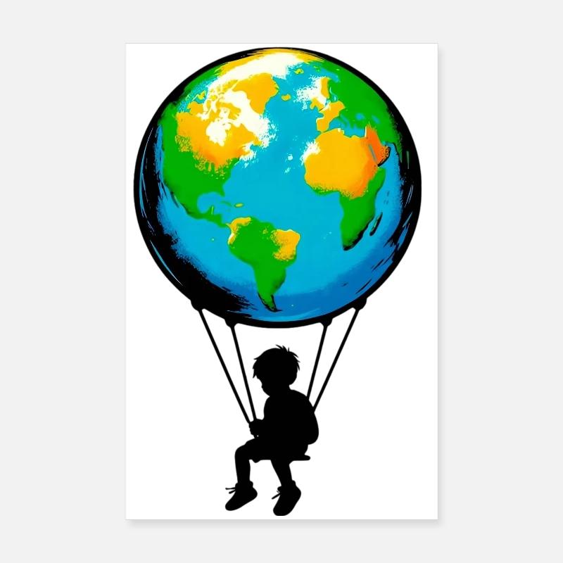 Planet Erde Poster 20x30 cm