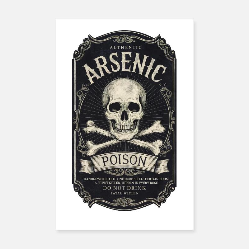 Retro Label Shirt 1 / Giftflasche Poster 20x30 cm