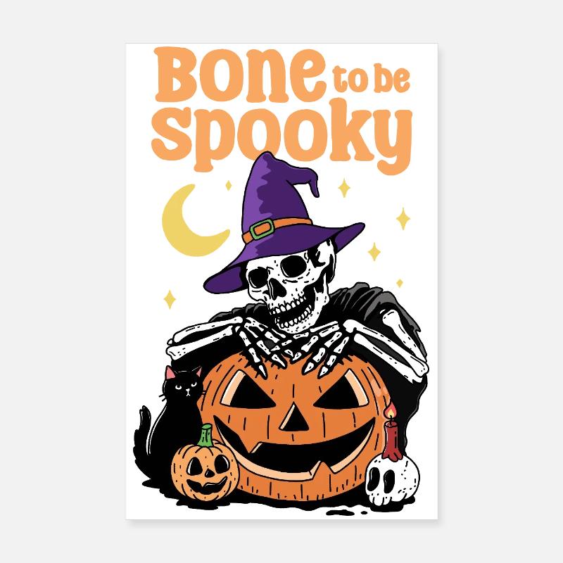 Bone to be Spooky Poster 8" x 12" (20x30 cm)