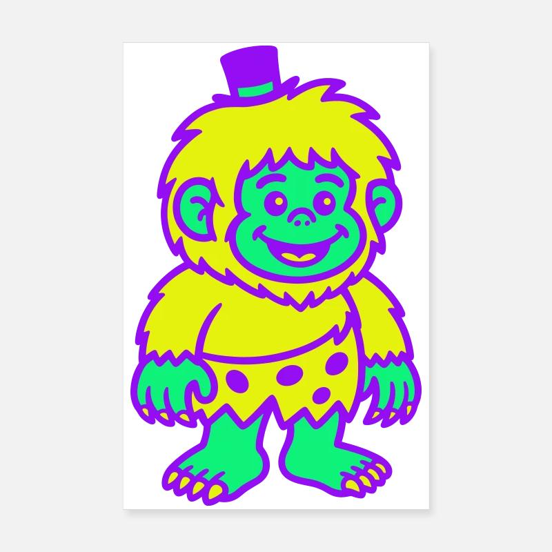 Kerlchen mit Hut Poster 20x30 cm