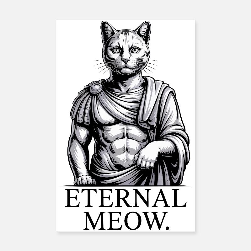 Chat romain Poster 20 x 30 cm