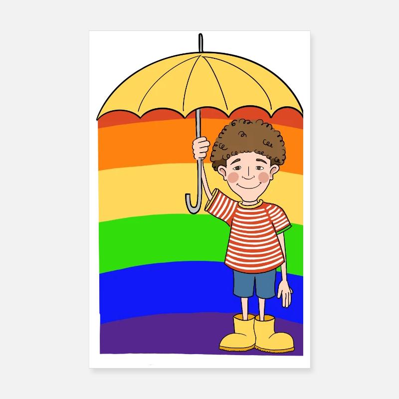 Rainbow Man Poster 8" x 12" (20x30 cm)