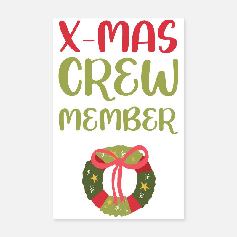 Membre de l’équipage de Noël Poster 20 x 30 cm