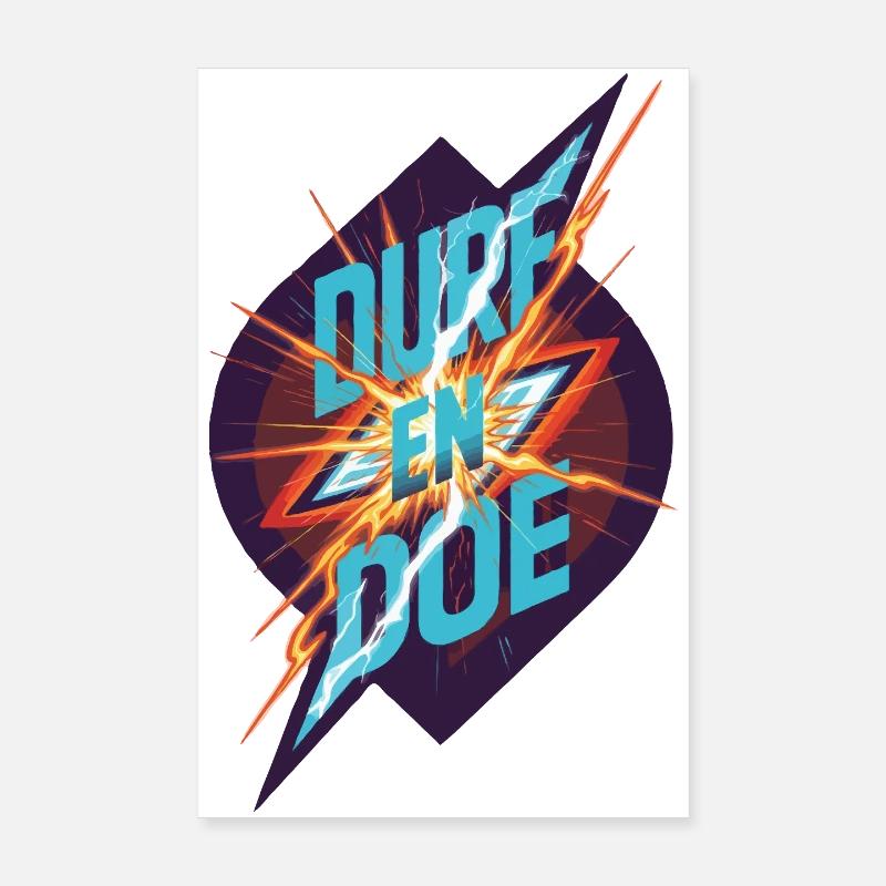 Trauen Sie sich und machen Sie einen energischen Blitz Poster 20x30 cm