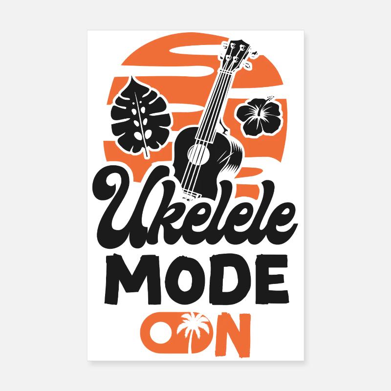 Hawaiian Ukulele Uke Ukulele Mode Poster 20x30 cm