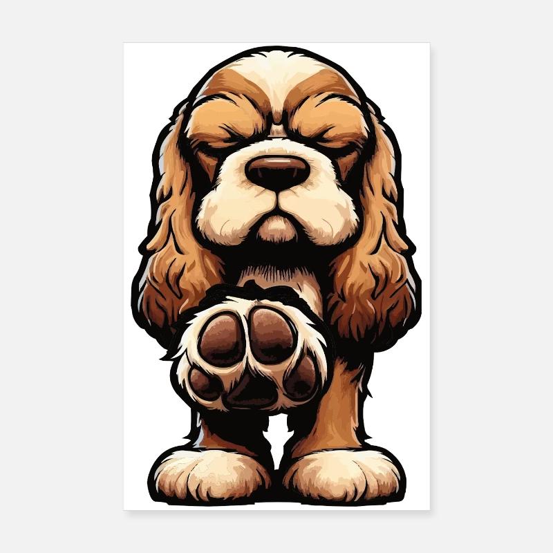 Cocker Spaniel Cockerhund Cocker Spaniel Besitzer Poster 20x30 cm