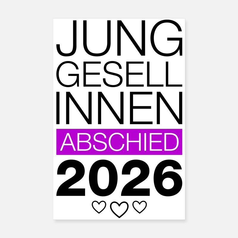 Enterrement de vie de garçon 2026 Poster 20 x 30 cm