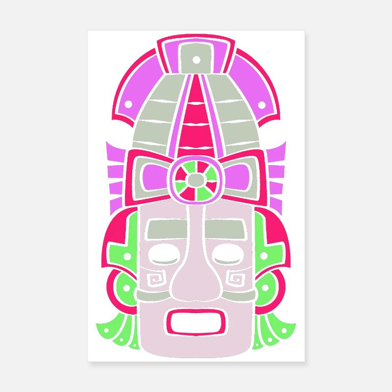 Calendrier maya inca aztèque Poster 20 x 30 cm