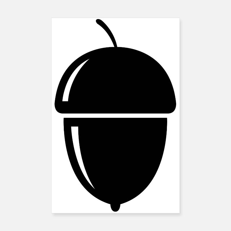 Acorn Poster 8" x 12" (20x30 cm)