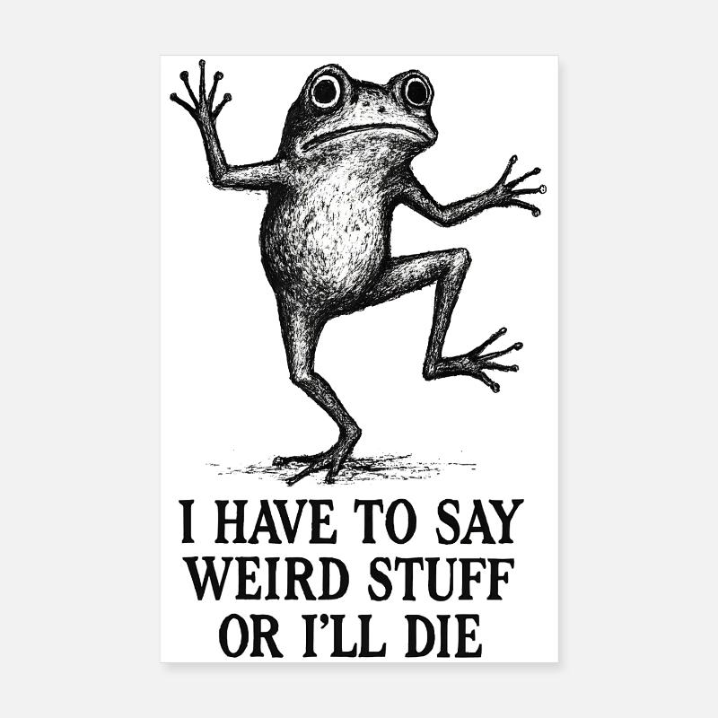Frosch Spruch Meme Humor Lustig Geschenkidee Poster 20x30 cm