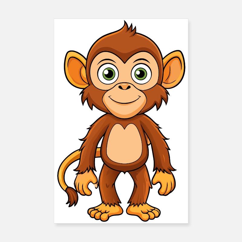 Singe Poster 20 x 30 cm