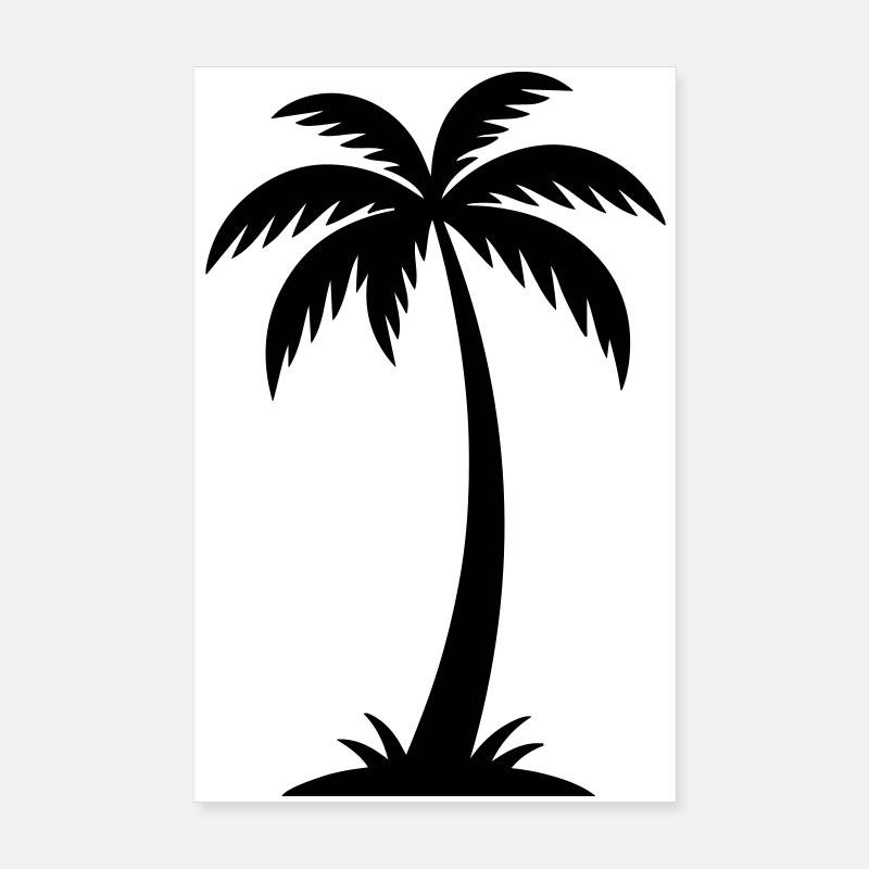 Palm Tree Silhouette Poster 8" x 12" (20x30 cm)
