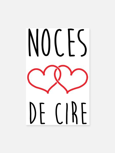 Wax wedding anniversary - 4 years of marriage - Poster 8" x 12" (20x30 cm) - white - Front