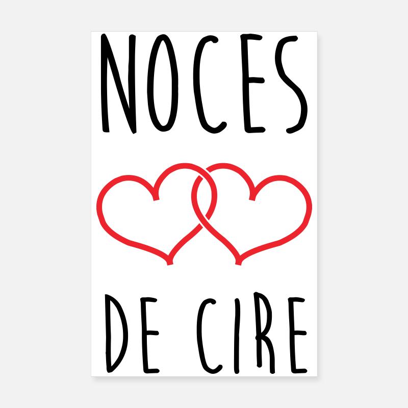 Noces de cire 4 ans de mariage Poster 20 x 30 cm