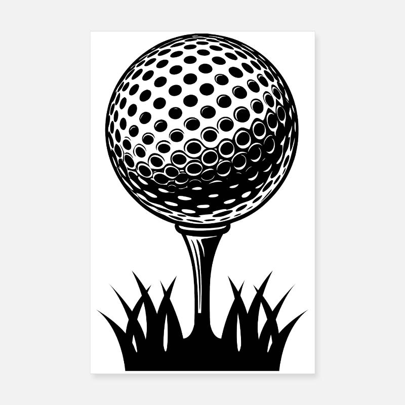 Balle de golf Poster 20 x 30 cm