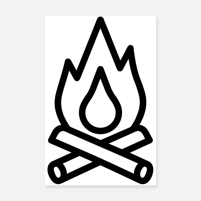 Campfire Poster 8" x 12" (20x30 cm)